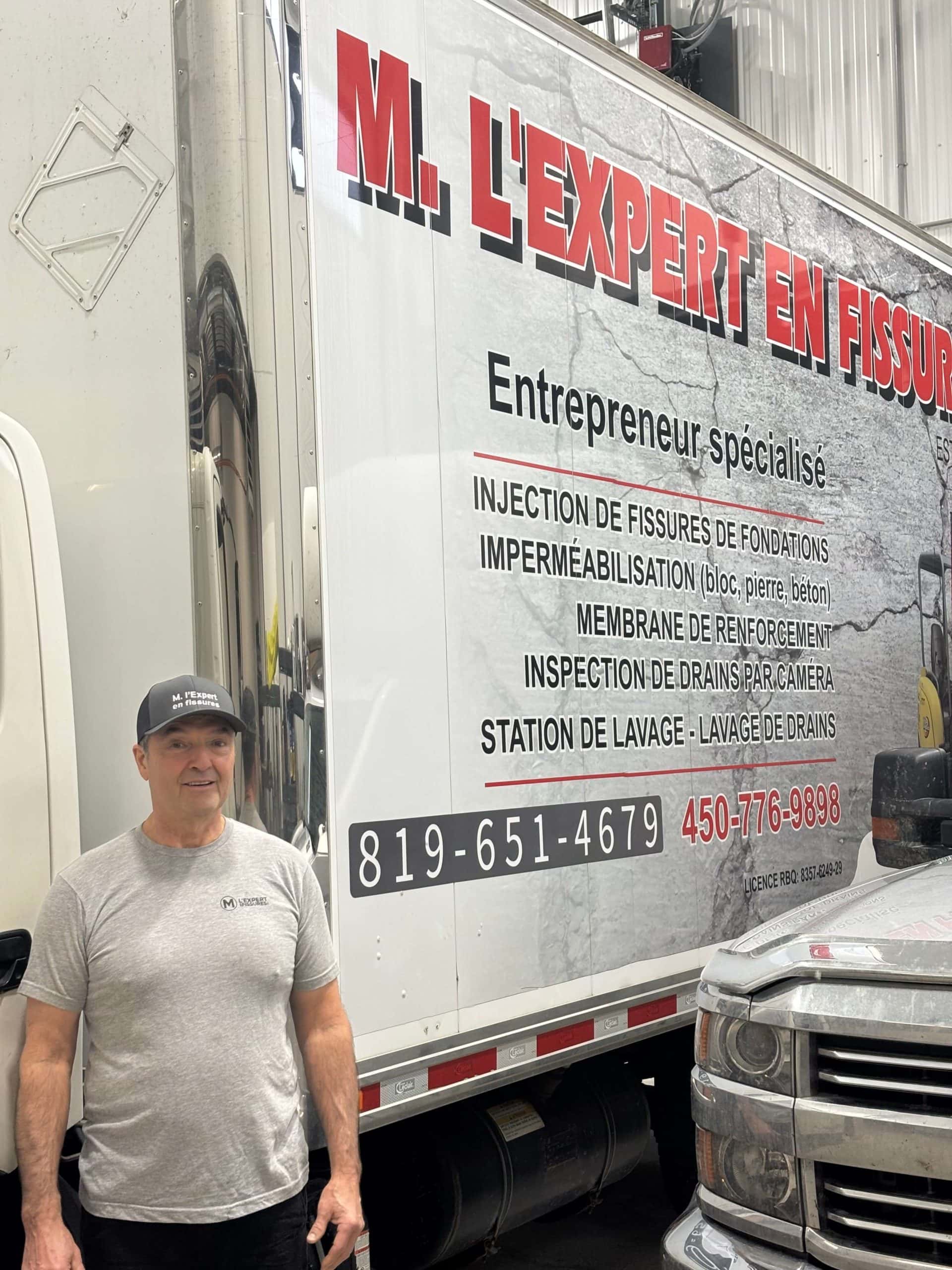 mlexpertenfissures,page à propos devant son camion